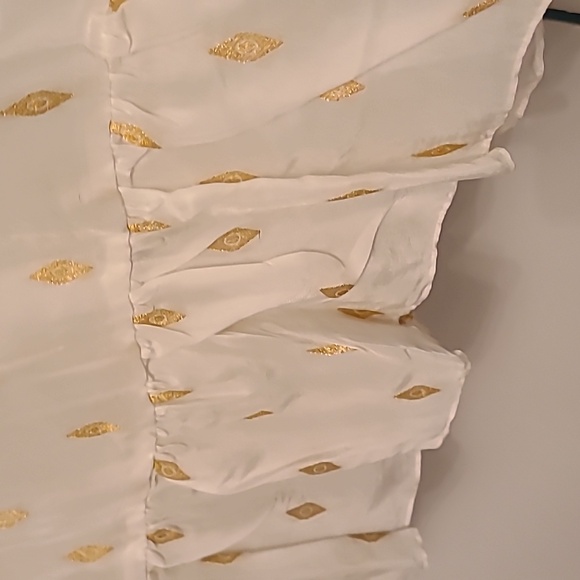 Gorgeous blouse with ruffled hem. Long sleeves with elastic. NWOT - Picture 4 of 6